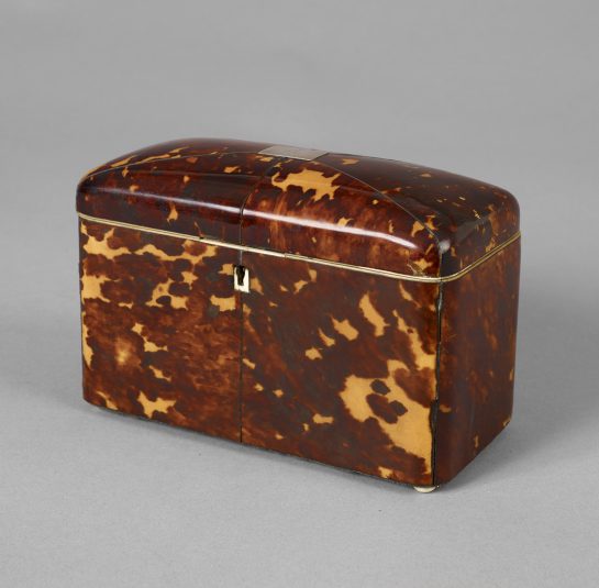 Tortoise-Shell Tea Caddy